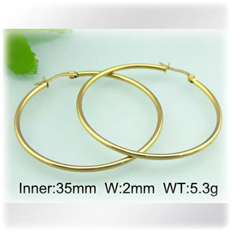 Zlacené kreole z chirurgické oceli