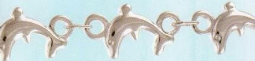 Dolphins náramek Rhodiovaný > varianta 19cm