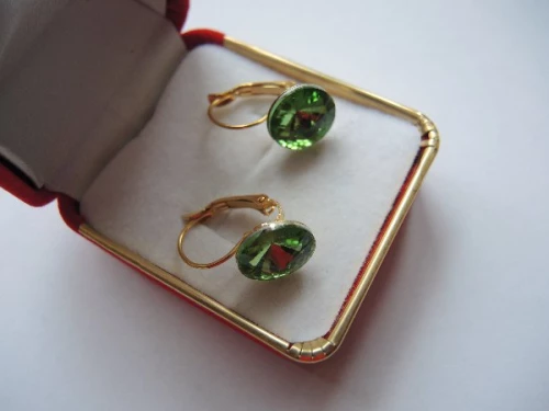 Zlacené náušnice z chirurgické oceli