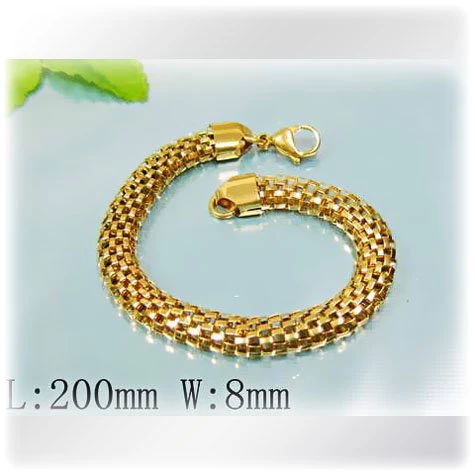 Zlacený náramek z chirurgické oceli