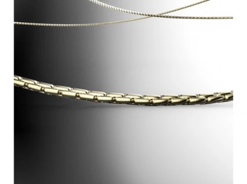 Stříbrný řetízek Snake zlacený > varianta 45cm