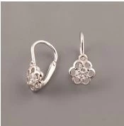 STŘÍBRNÉ NÁUŠNICE PRO DĚTI SE SWAROVSKI ELEMENTS