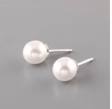 Puzety s perlou Swarovski Elements - 8mm - Ag9251000