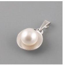 Přívěsek LONDON PEARL se Swarovski Elements - rhodiovaný