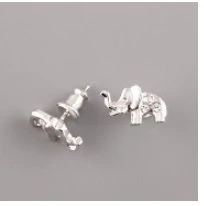 Puzetky SLŮNĚ S KAMÍNKY Swarovski Elements - rhodium