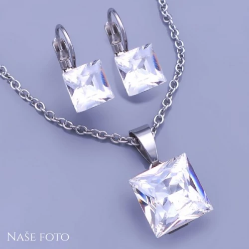 Souprava Swarovski kostky Crystal ( čirá)