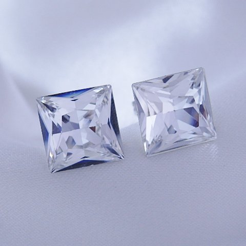 Náušnice Swarovski kostky 10 mm