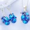 Další: Zlacená souprava Swarovski Bermuda blue hrozen