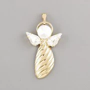 Přívěsek ANDĚL PŘÁTELSTVÍ  Rivoli Swarovski Elements 8mm - pozlaceno