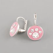 Náušnice PSÍ TLAPKY s kamínky Swarovski® Crystals 11mm