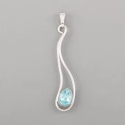 Přívěsek VZPOMÍNKA zdobí Slzička  Swarovski 8mm