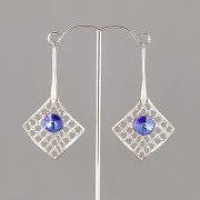 Náušnice SOŇA Rivoli Swarovski 8mm - rhodium