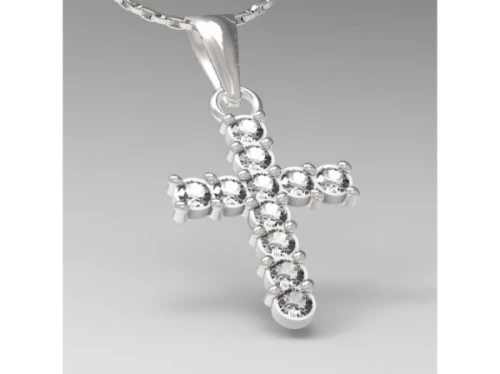 Santorini 1 - přívěsek kříž stříbro 925-1000