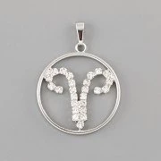 Znamení zvěrokruhu BERAN - přívěsek s kamínky Swarovski