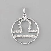 Znamení zvěrokruhu VÁHY - přívěsek s kamínky Swarovski
