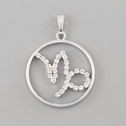 Znamení zvěrokruhu KOZOROH - přívěsek s kamínky Swarovski
