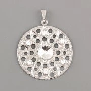 Přívěsek KOLO ŠTĚSTÍ Rhodiovaný