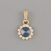 Přívěsek ZDOBENÝ nalepení Rivoli Swarovski 6mm