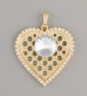 Přívěsek SRDCE Z LÁSKY pozlacený