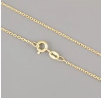 Řetízek - s podlouhlými očky - Ag925 pozlacené > varianta 42cm