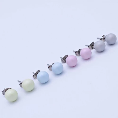 Náušnice Swarovski pastelové perle 8mm - výběr barev