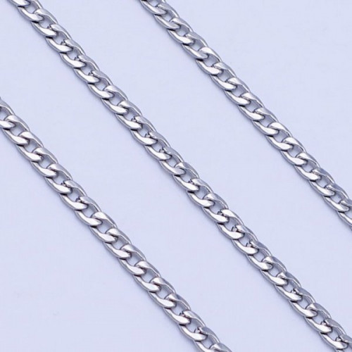 Řetízek z chirurgické oceli pancer 3mm 50cm