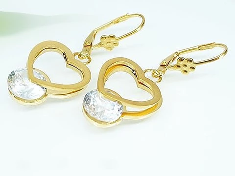 Náušnice z chirugické oceli Srdce