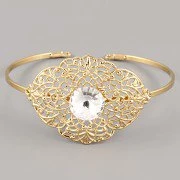 Náramek BEAUTY zdobí Rivoli SWAROVSKI 10mm - pozlaceno