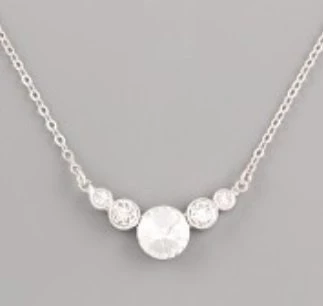 Náhrdelník OFFICE zdobí Rivoli Swarovski 8mm - rhodium