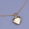 Další: Dámský přívěsek z chirurgické oceli zlacený - srdíčko řetízkem
