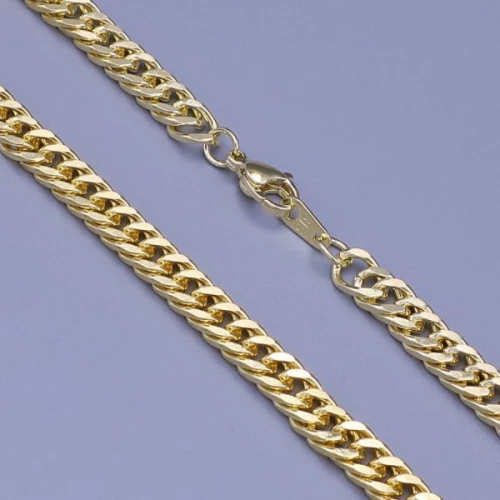 Zlacený náramek z chirurgické oceli 6mm