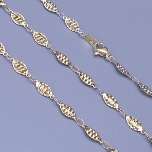 Zlacený řetízek z chirurgické oceli 5mm