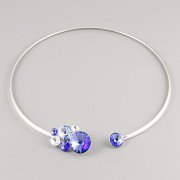 Obruč COURAGE zdobí Rivoli Swarovski Elements - rhodium