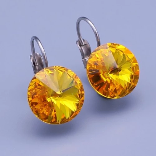 Náušnice Swarovski sunflower  14mm > varianta 14mm