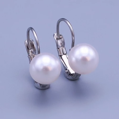 Náušnice Sarosvki Perle white velikosti 12mm > varianta 12mm