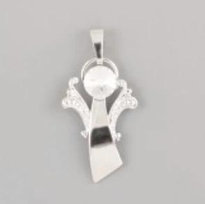 NĚŽNÝ ANDĚL zdobí Rivoli Swarovski 6mm - rhodium