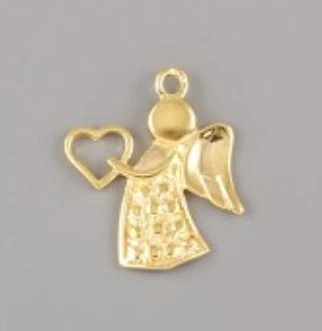 Přívěsek ANDĚL SE SRDÍČKEM - Ag925 pozlaceno
