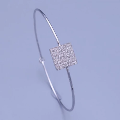 Dámský stříbrný 925 náramek se zirkony