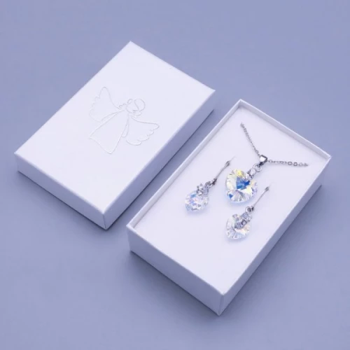 Krabička na šperky s andělíčkem 8x5cm