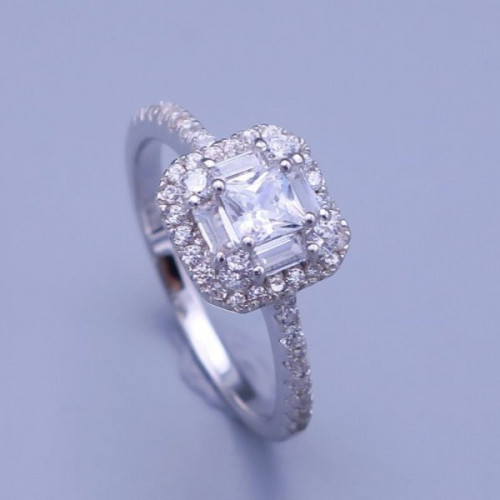 Luxusní stříbrný 925 prsten se zirkony vel. 53 a 55