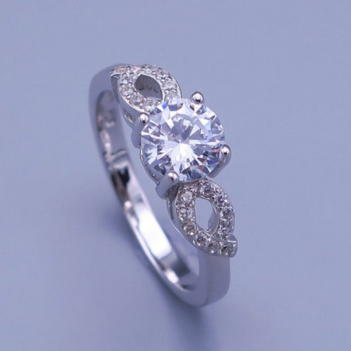 Luxusní stříbrný 925 prsten se zirkony vel. 57
