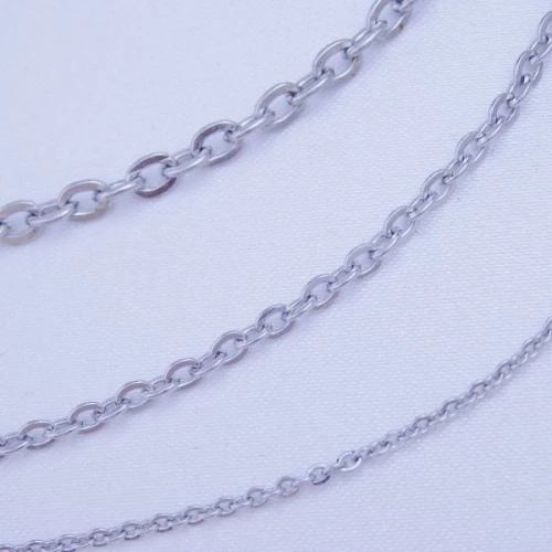 Řetízek šířka 1mm , 2mm , 2,5mm délka do 70cm