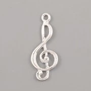 Přívěsek HOUSLOVÝ KLÍČ - Ag925 rhodium