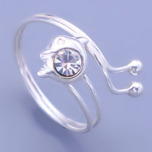 Stříbrný prstýnek na nohu stříbro 925-1000 > varianta Crystal