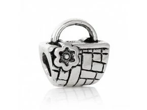 Korálek z chirurgické oceli košíček