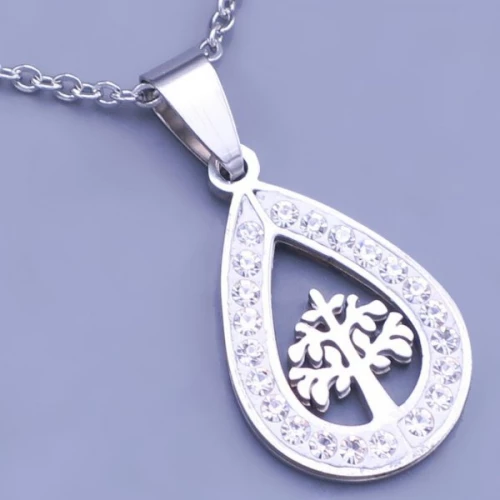 Přívěsek z chirurgické oceli strom života 23mm