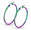 Další: Duhové ocelové náušnice - kruhy 40 mm