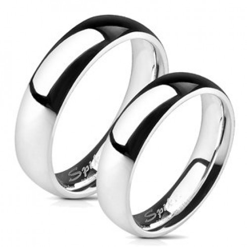 Snubní prsteny ocel š. 5 mm - pár