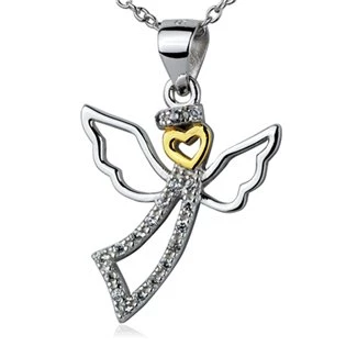 Stříbrný řetízek s přívěškem andílek