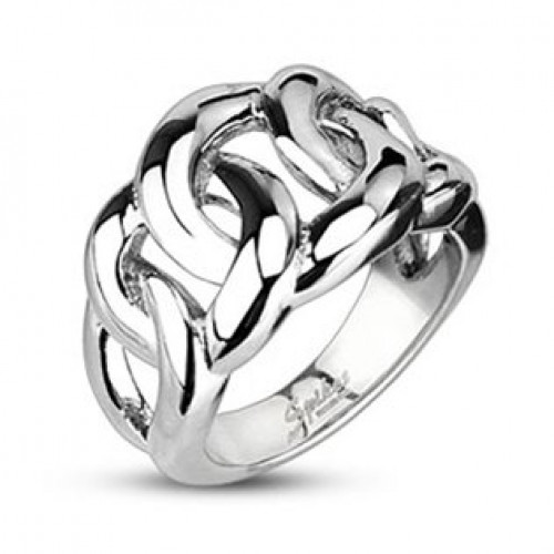 Pánský splétaný ocelový prsten > varianta 60